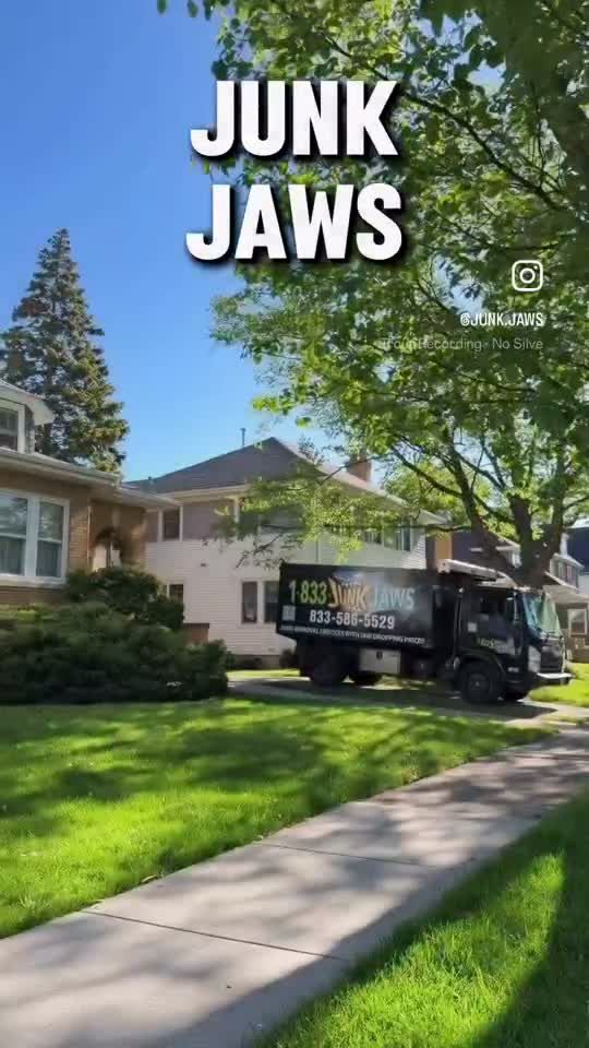 Junk Jaws crew loading a truck during a Chicago cleanout.